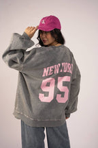 Washed-effect sweatshirt