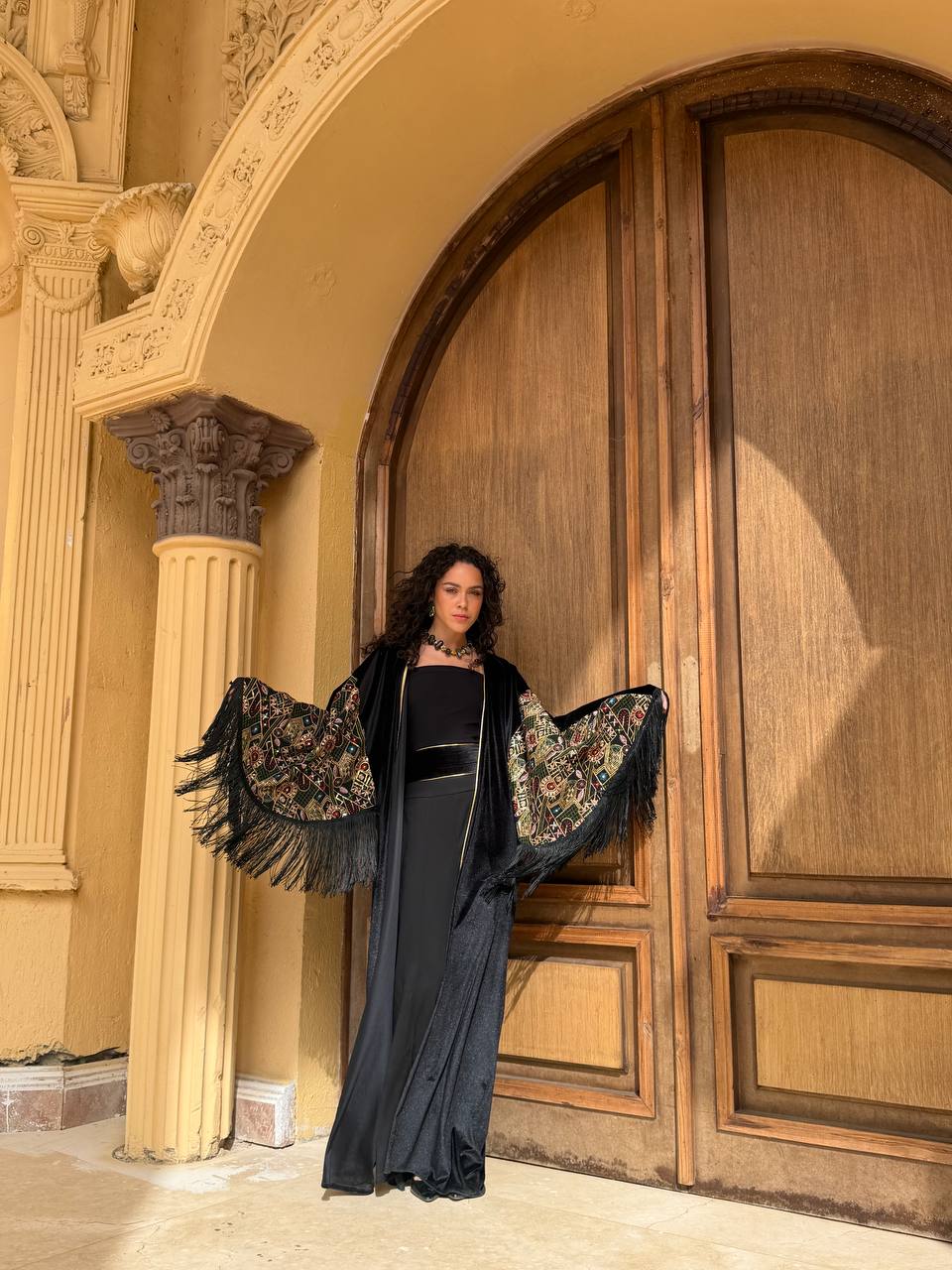 Moonlight velvet kaftan