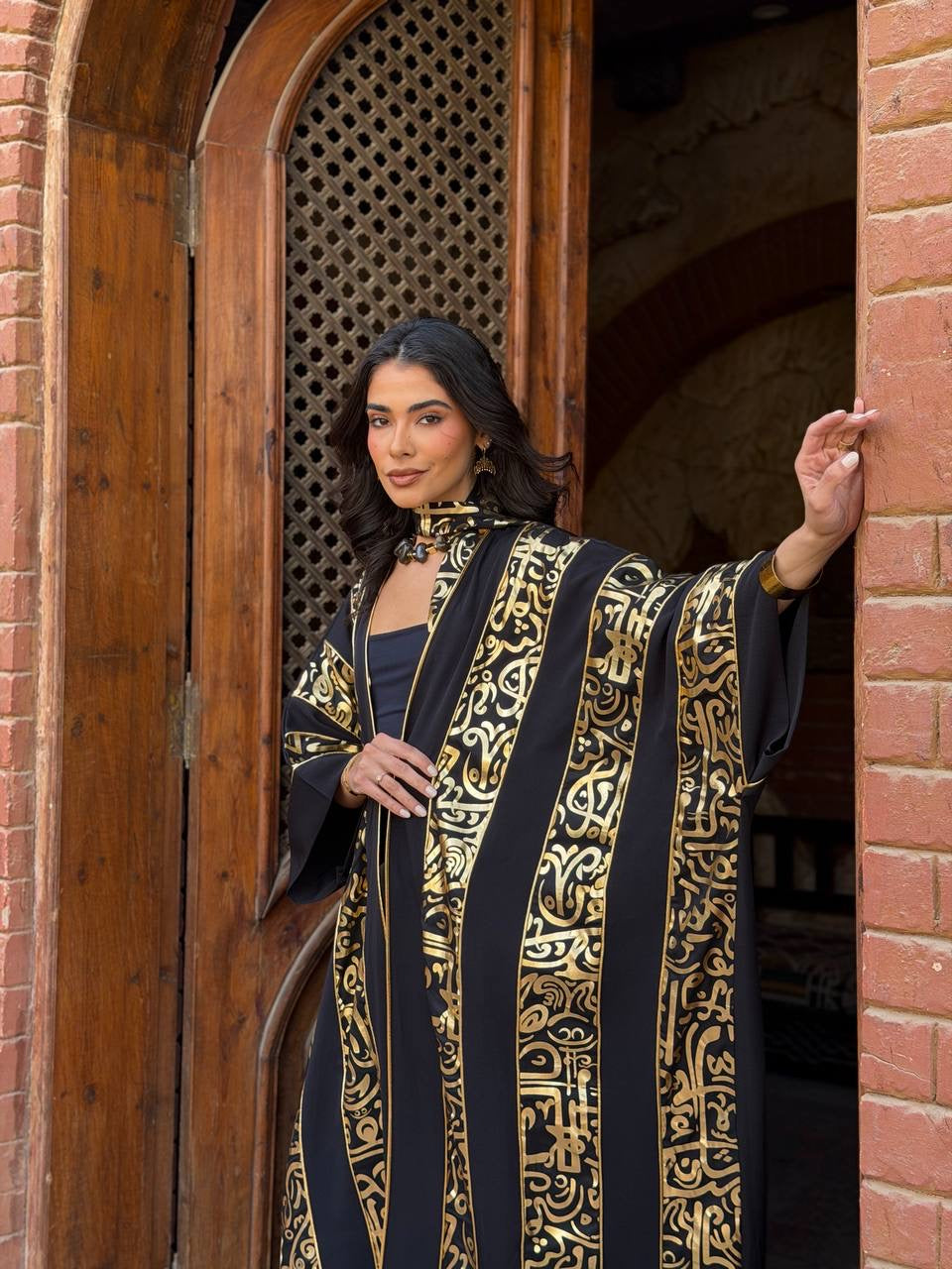 Hilal Noir kaftan