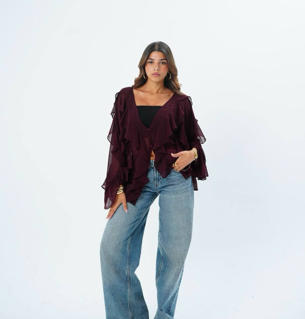 Fluffy blouse