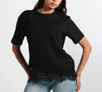 Wrapped lace Tshirt