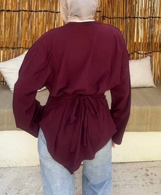 Wrapped cotton Tshirt