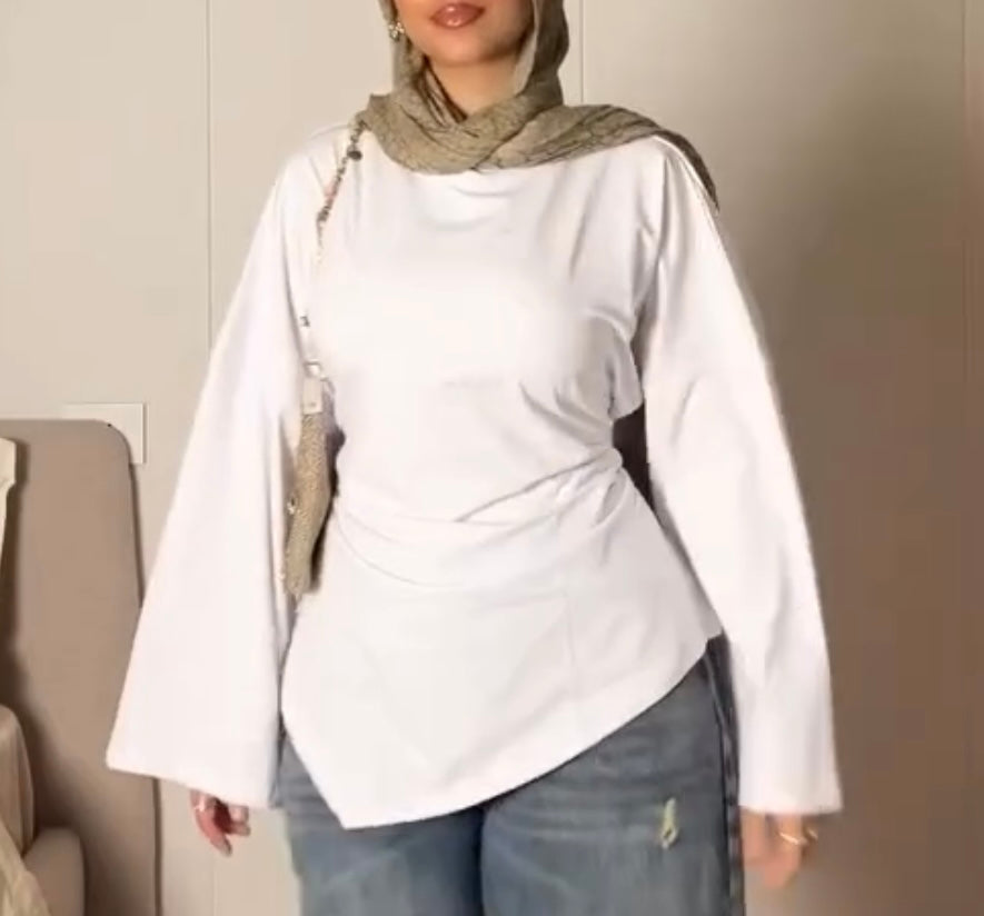 Wrapped cotton Tshirt
