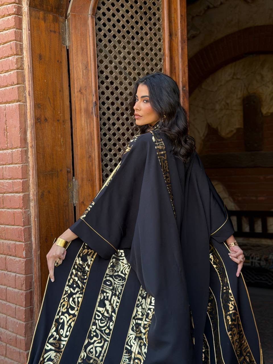 Hilal Noir kaftan