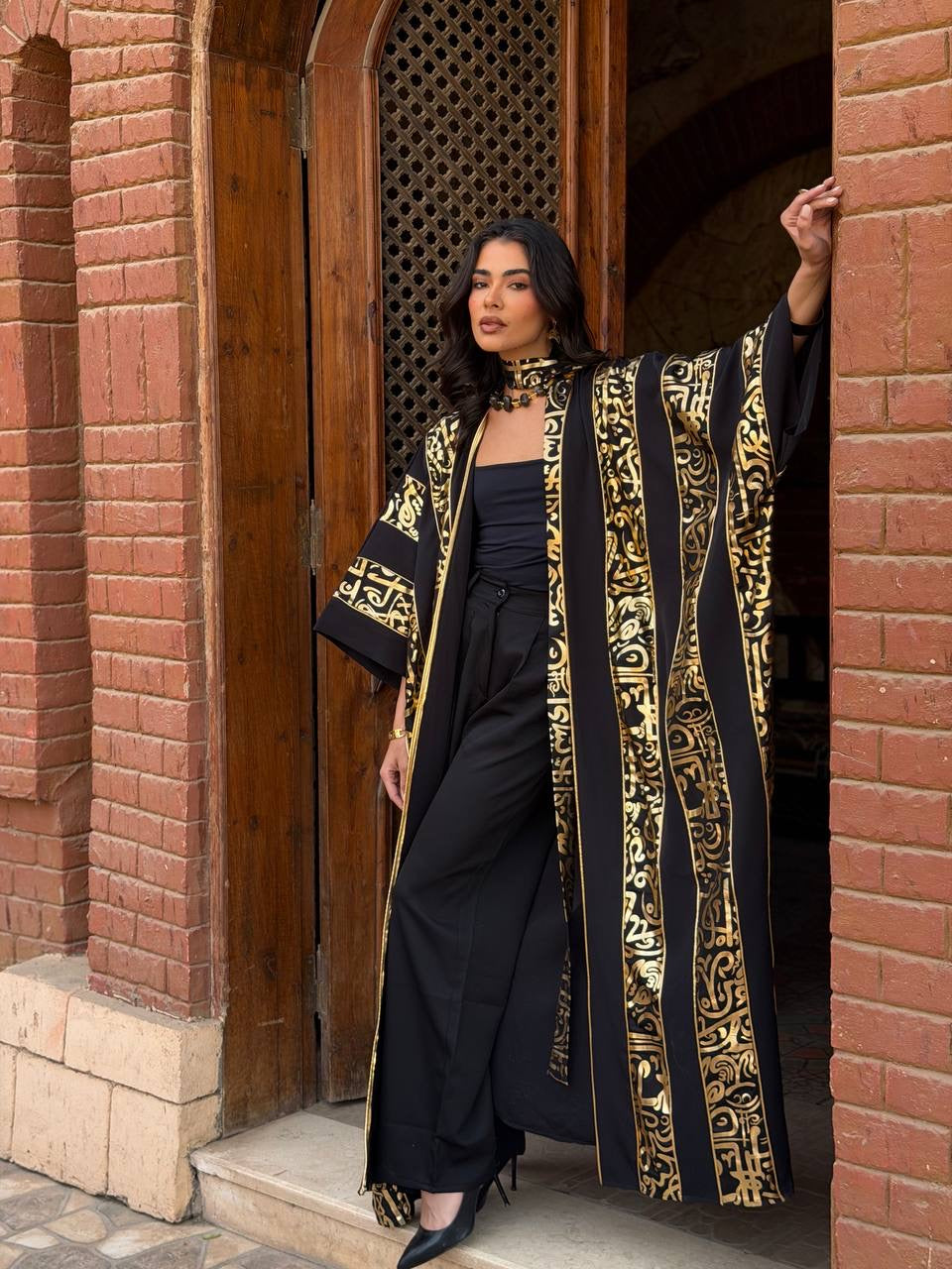 Hilal Noir kaftan