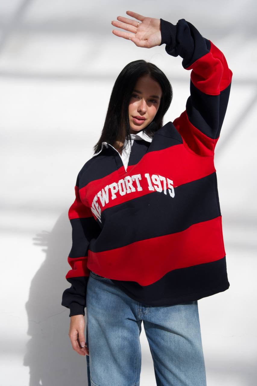 POLO NECK SWEATSHIRT