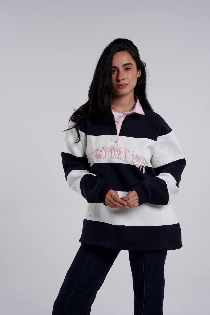 POLO NECK SWEATSHIRT
