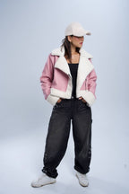 FUR LINED LEATHER JACKET